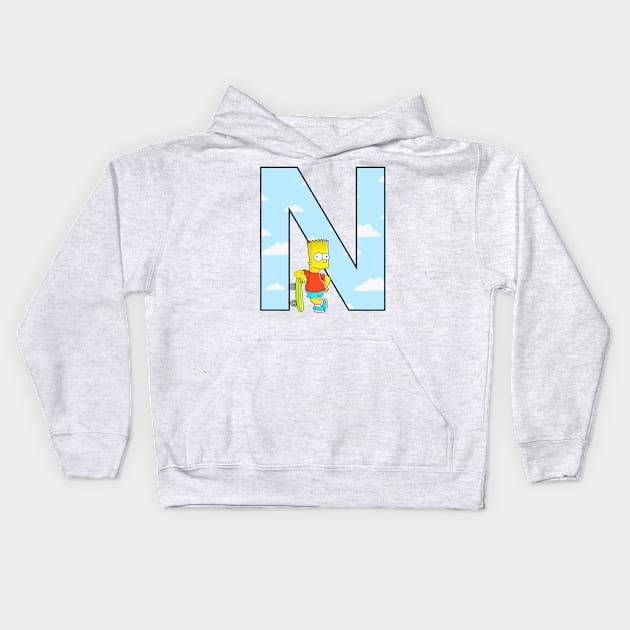 Simpsons letter Kids Hoodie by ZoeBaruch